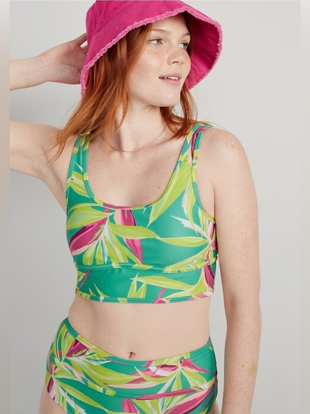 Old Navy Tropical Floral Bikini Size Xl and Large